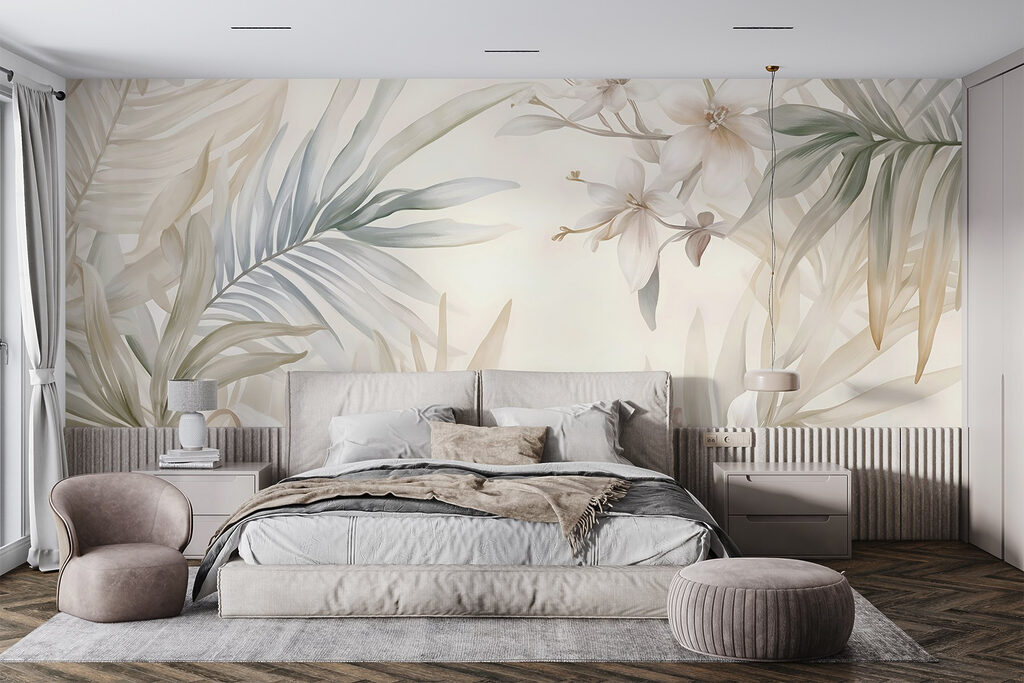 Delicate blooms amidst lush greenery Delicate blooms amidst lush greenery