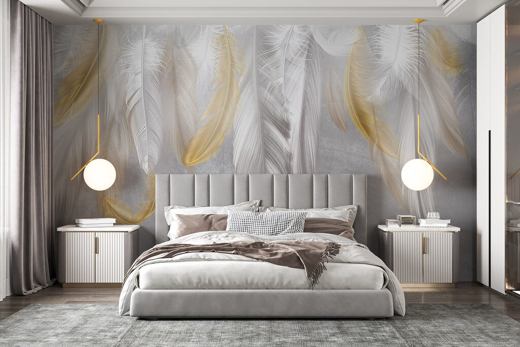 Delicate feathers in soft hues Delicate feathers in soft hues