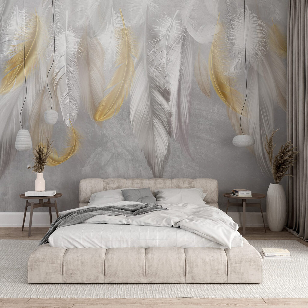 Delicate feathers in soft hues Delicate feathers in soft hues