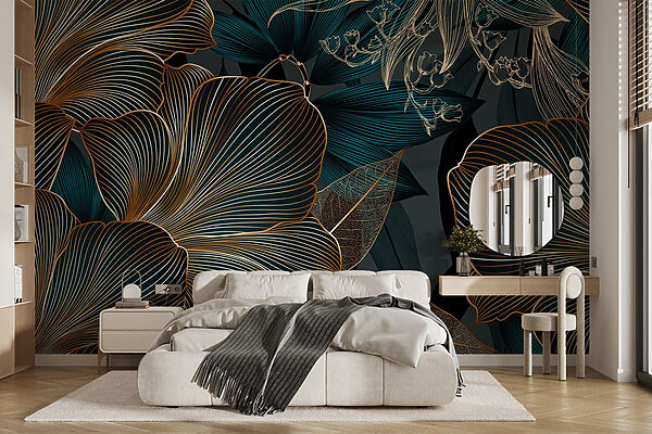 Elegáns virágos design sötét tónusokban Elegáns virágos design sötét tónusokban