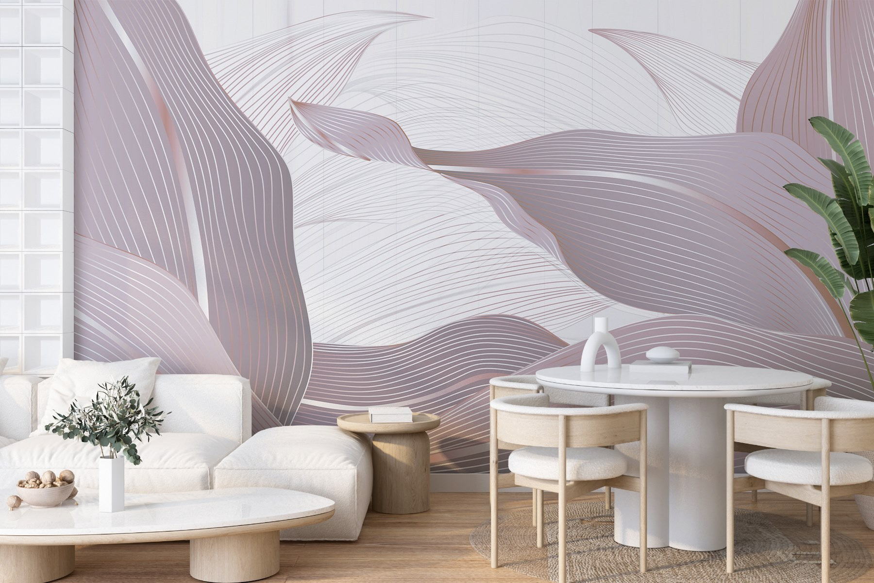 Flowing lines create serene beauty