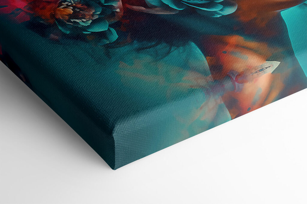 Woman with flowers in her hair