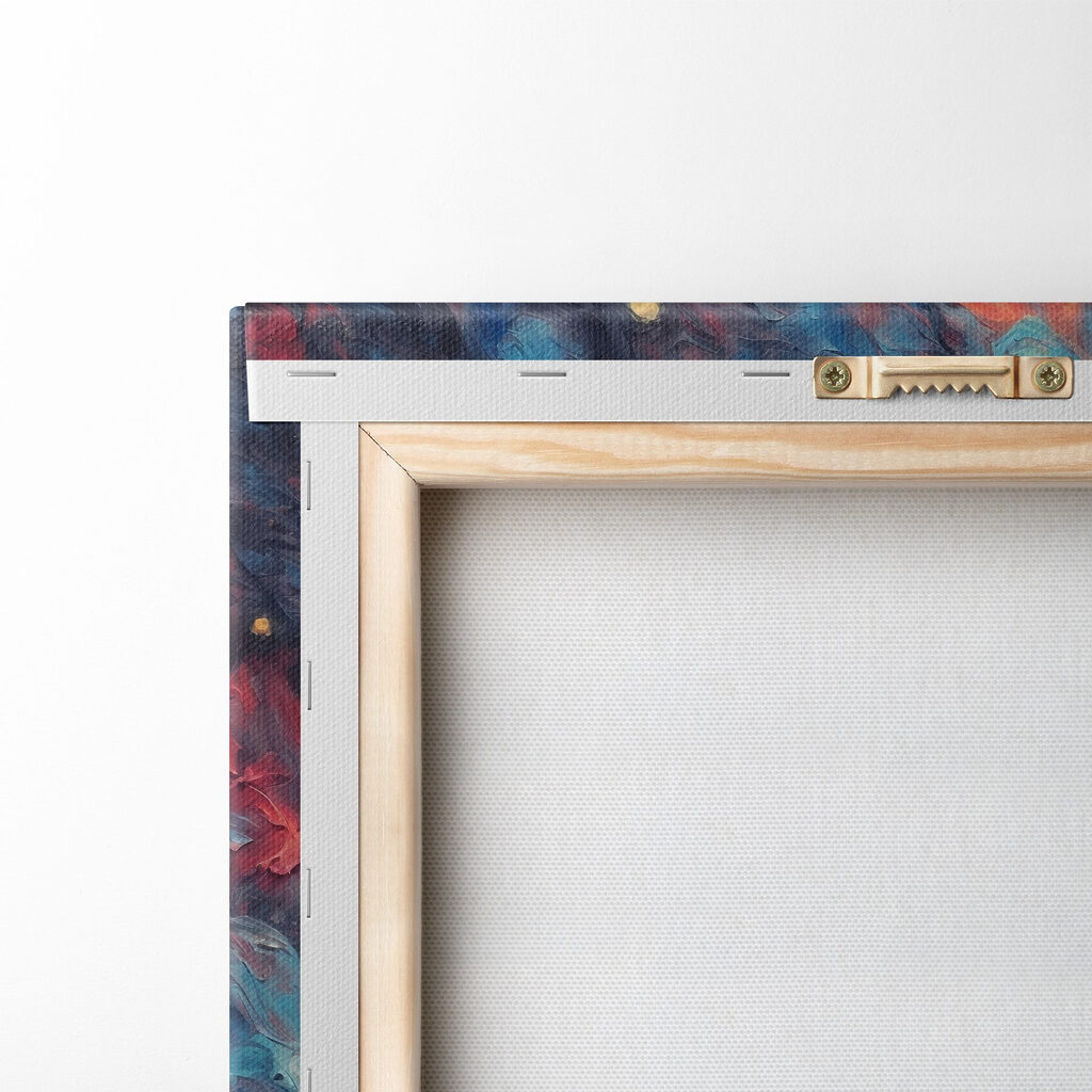 An astronaut in space with colorful background An astronaut in space with colorful background