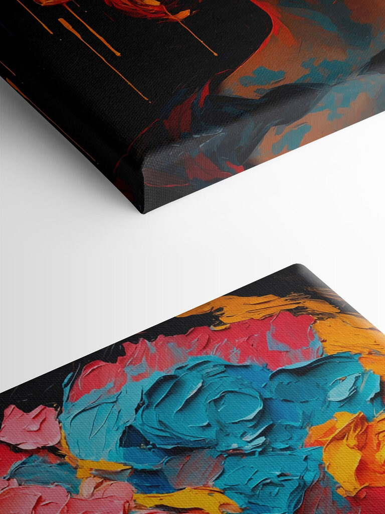 Woman with colorful flowers on her head Woman with colorful flowers on her head