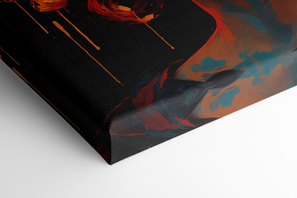 Woman with colorful flowers on her head Woman with colorful flowers on her head