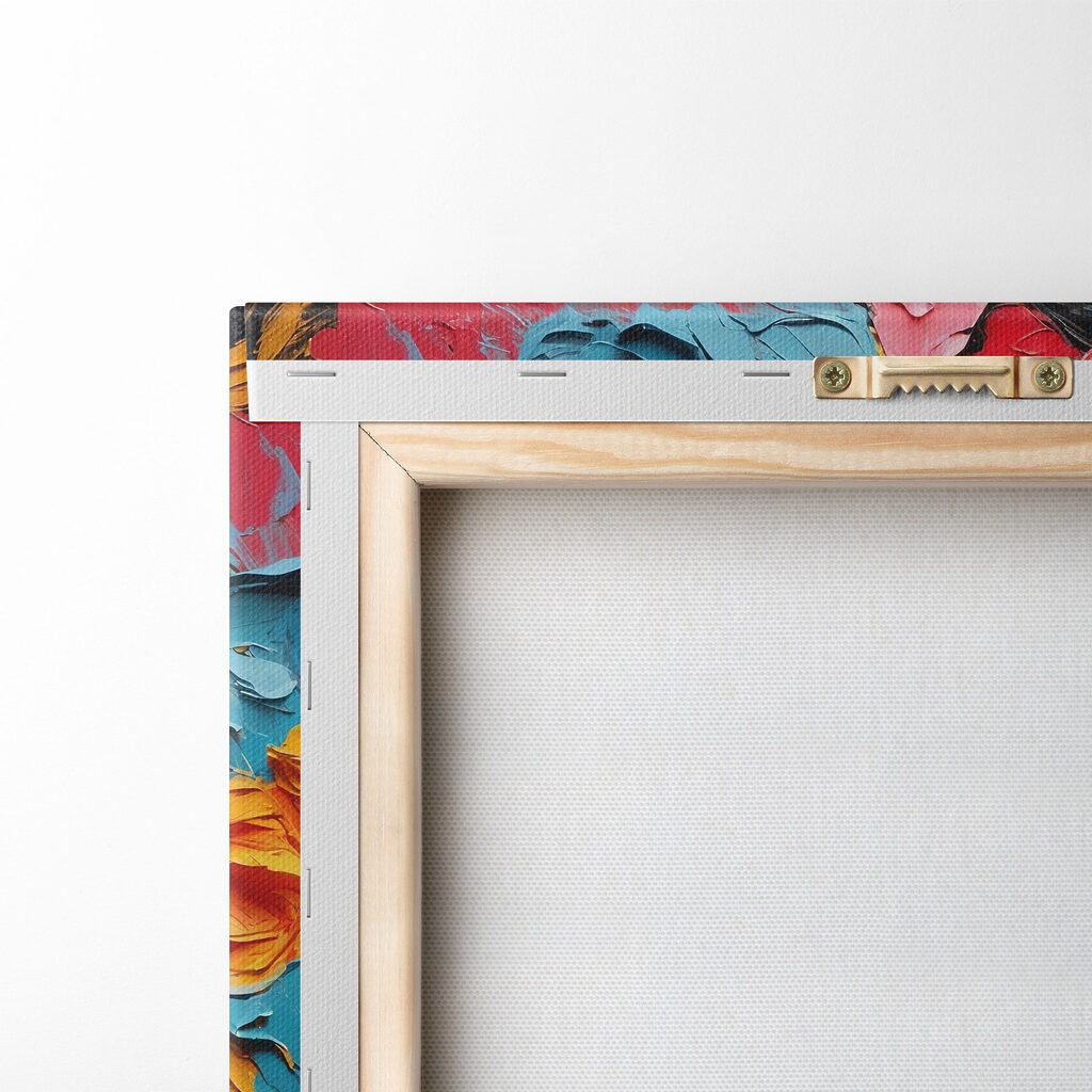 Woman with colorful flowers on her head Woman with colorful flowers on her head