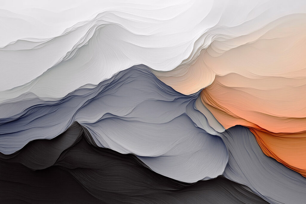 White and black mountains White and black mountains