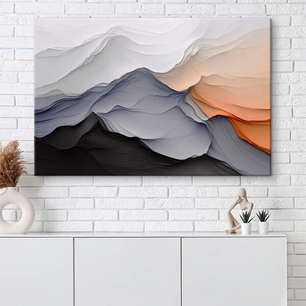 White and black mountains White and black mountains