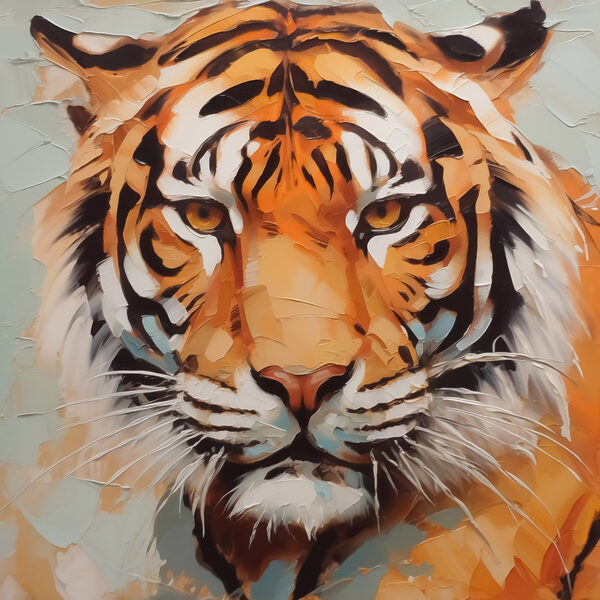 Tigris törött üveggel Tigris törött üveggel