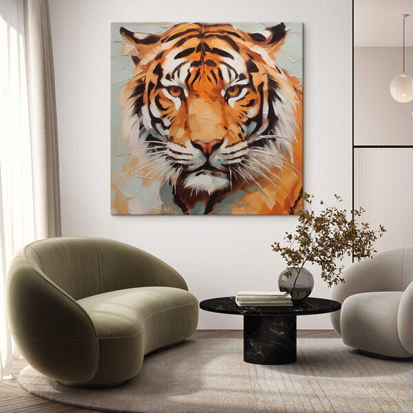 Tigris törött üveggel Tigris törött üveggel