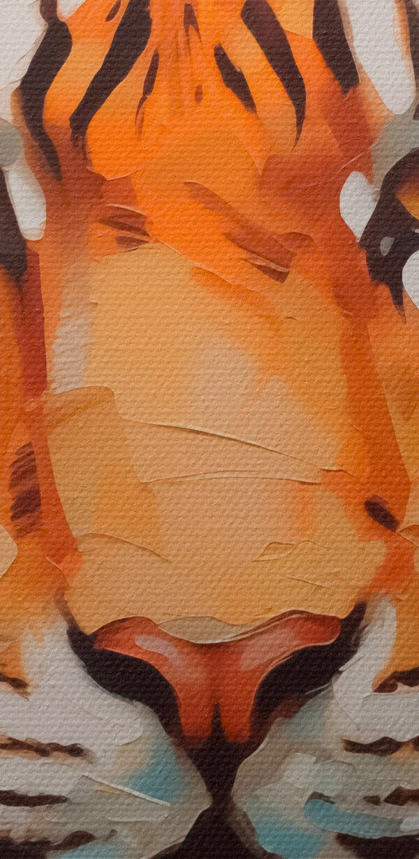 Tigris törött üveggel Tigris törött üveggel