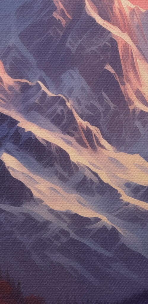 River running through a snowy mountain