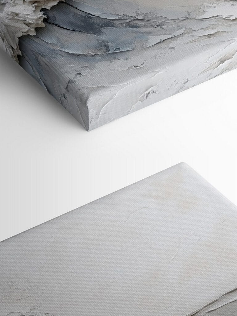 White wave on a white surface White wave on a white surface