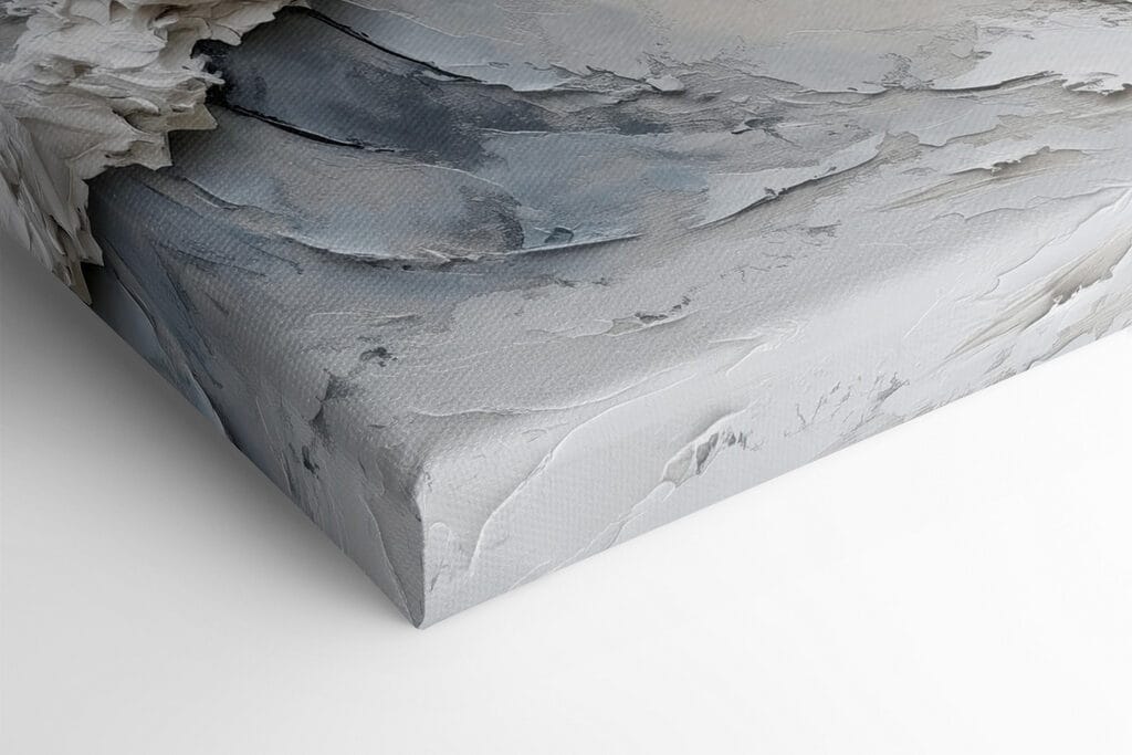 White wave on a white surface White wave on a white surface