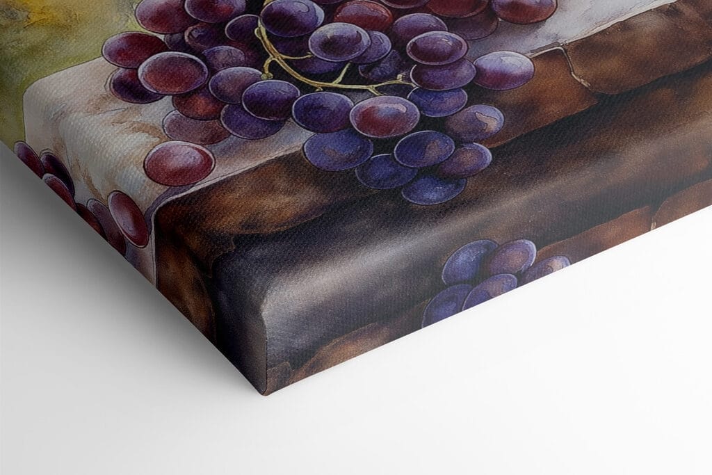 Watercolor painting of wine glasses and grapes Watercolor painting of wine glasses and grapes