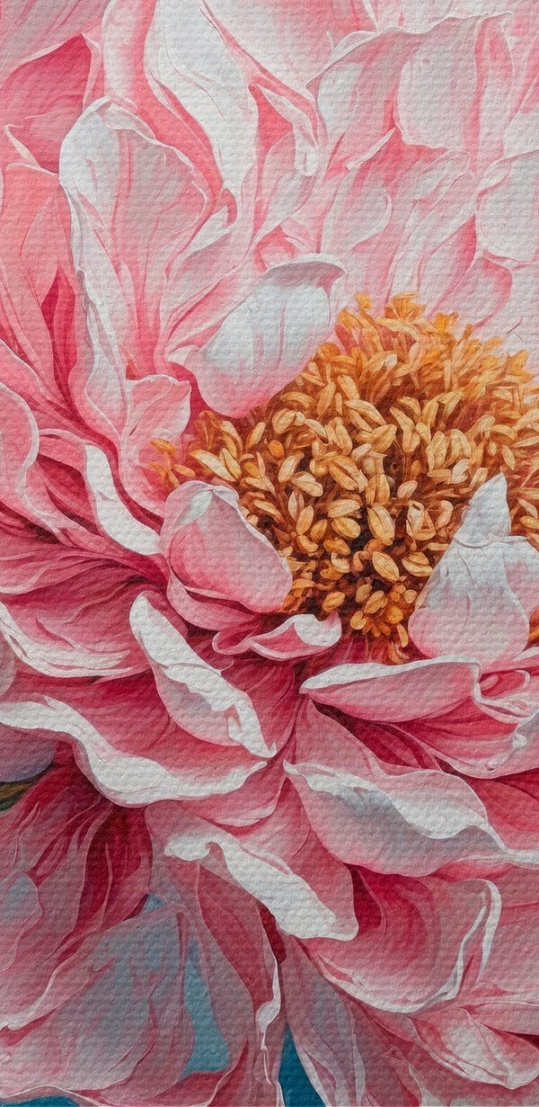 Festmény egy rózsaszín virágról Festmény egy rózsaszín virágról