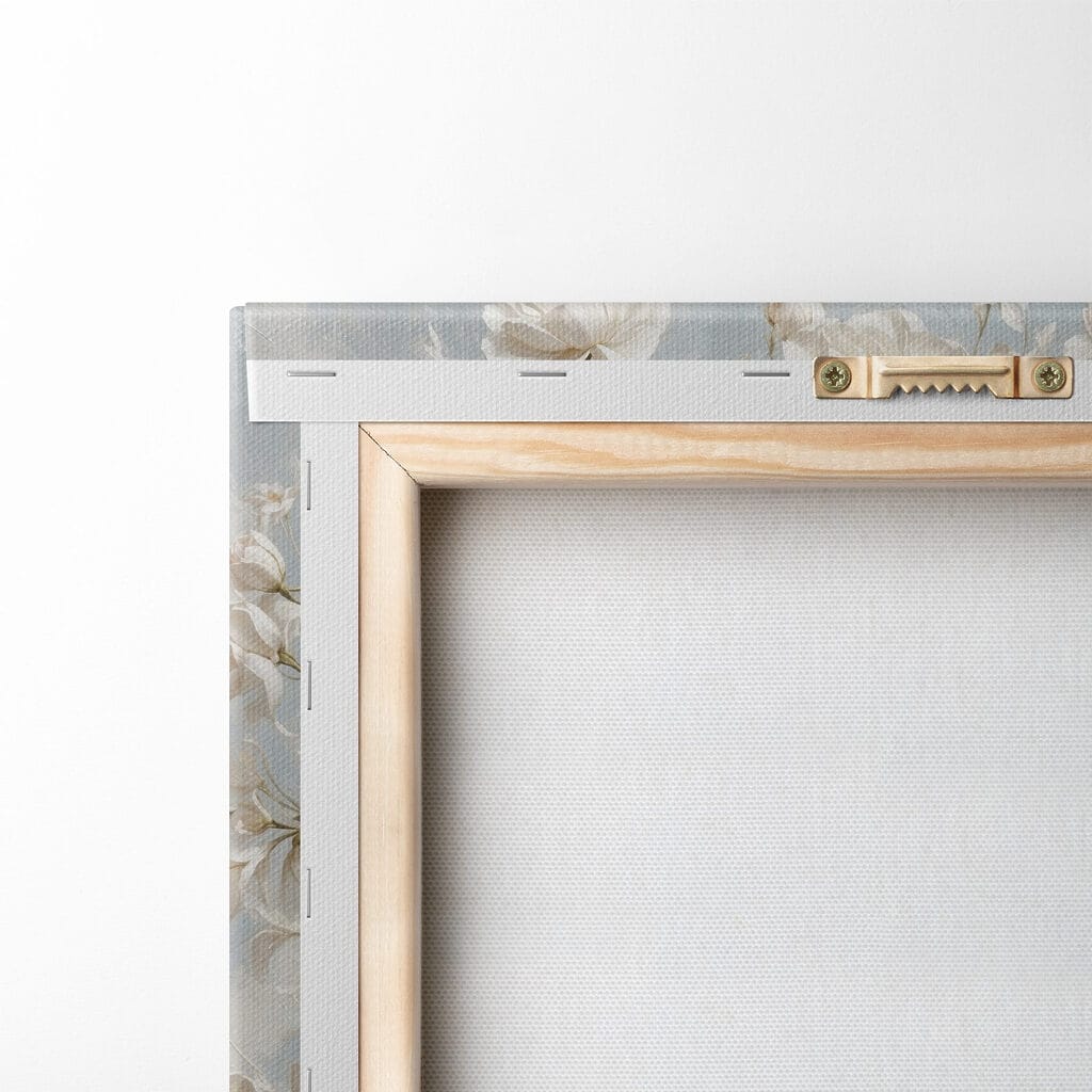 Vase of white flowers