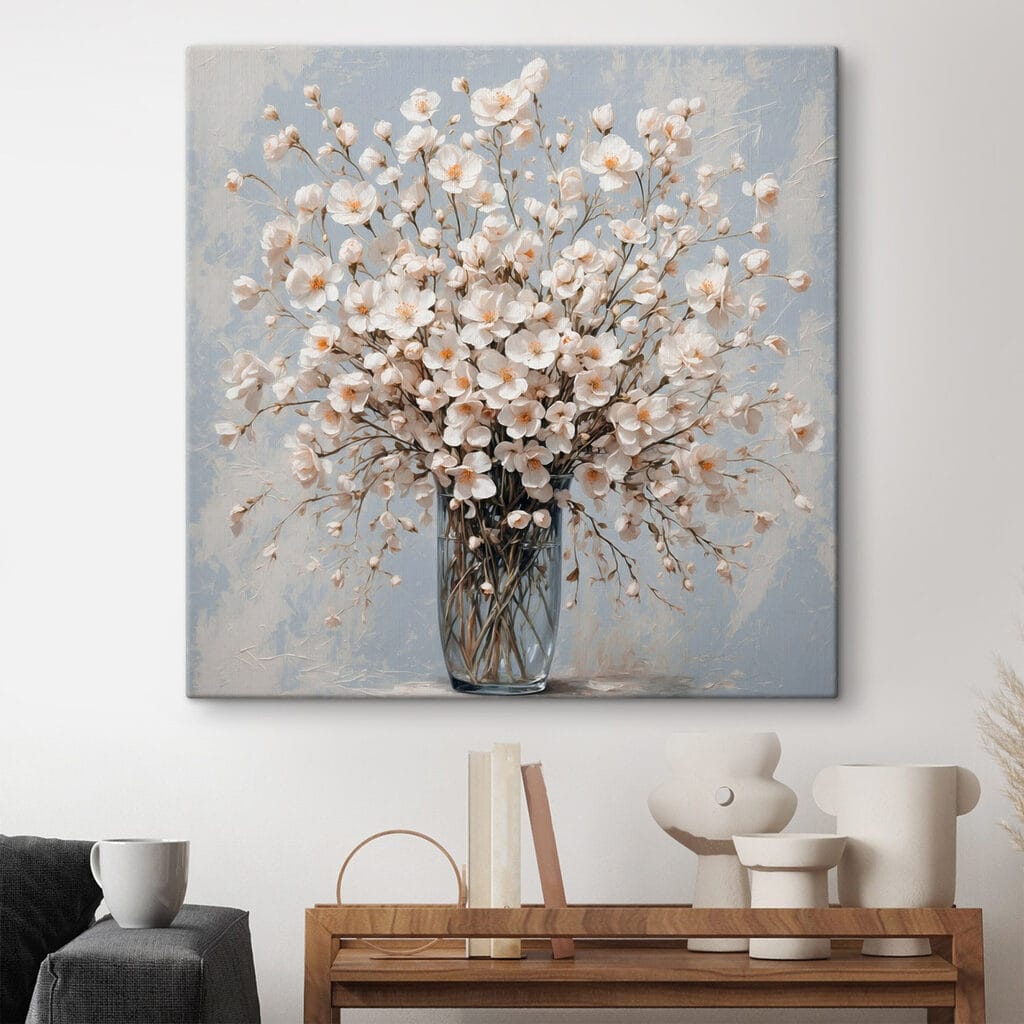 Vase of white flowers Vase of white flowers