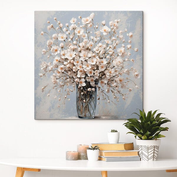 Vase of white flowers Vase of white flowers