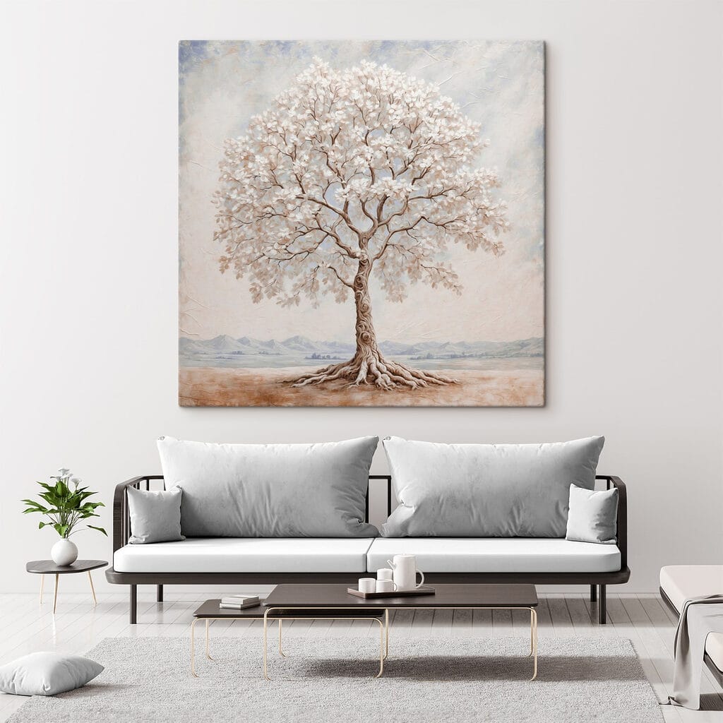 Tree with white flowers