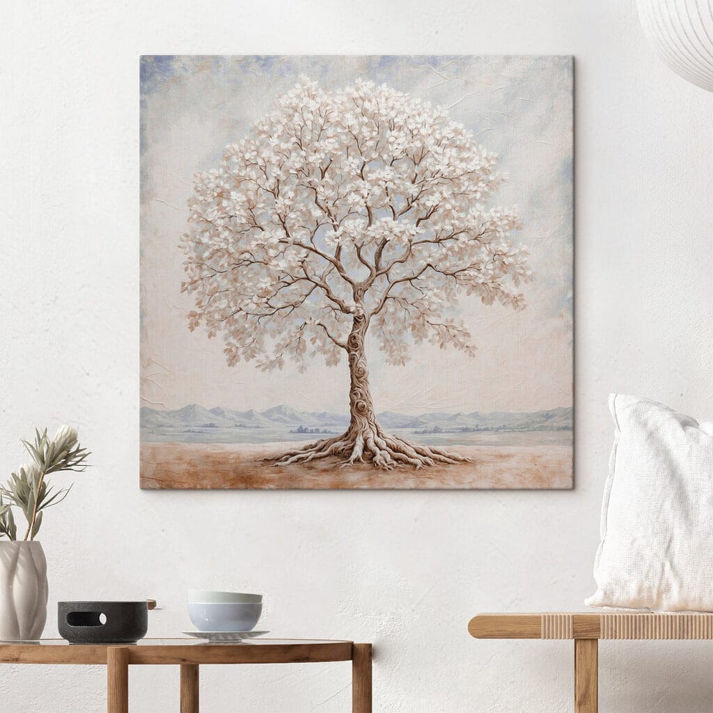 Tree with white flowers