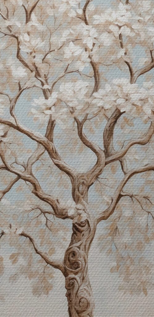 Tree with white flowers