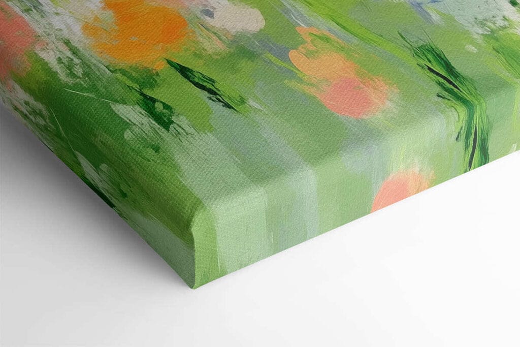 Painting of flowers on a white background