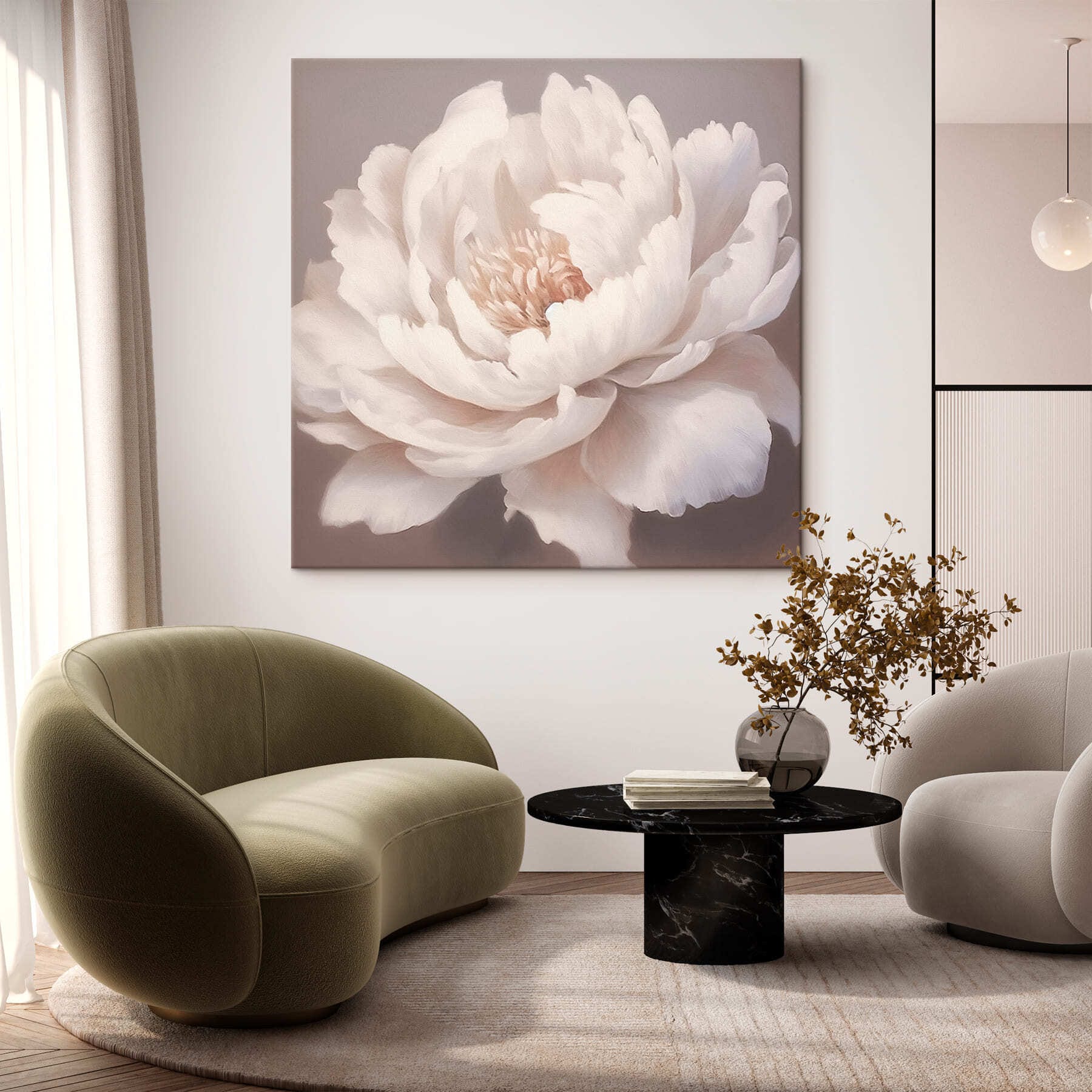 Delicate petals in soft hues