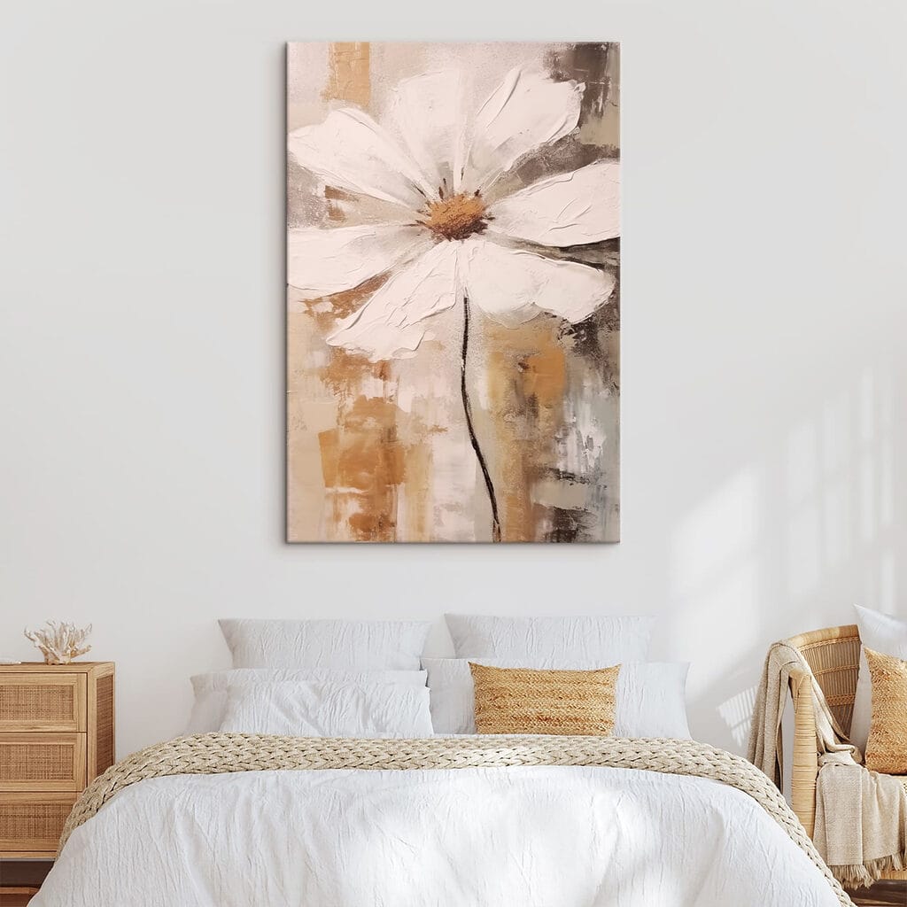 Painting of a white flower
