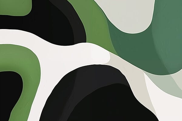 Green and white background