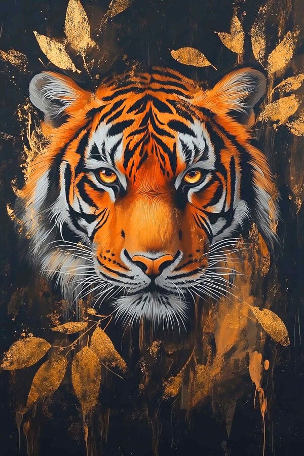 Egy tigris festménye Egy tigris festménye