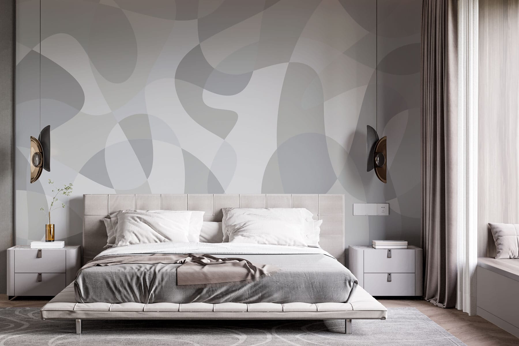 Grey and white background