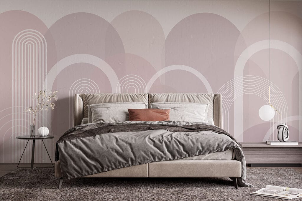 White and gray background with white lines