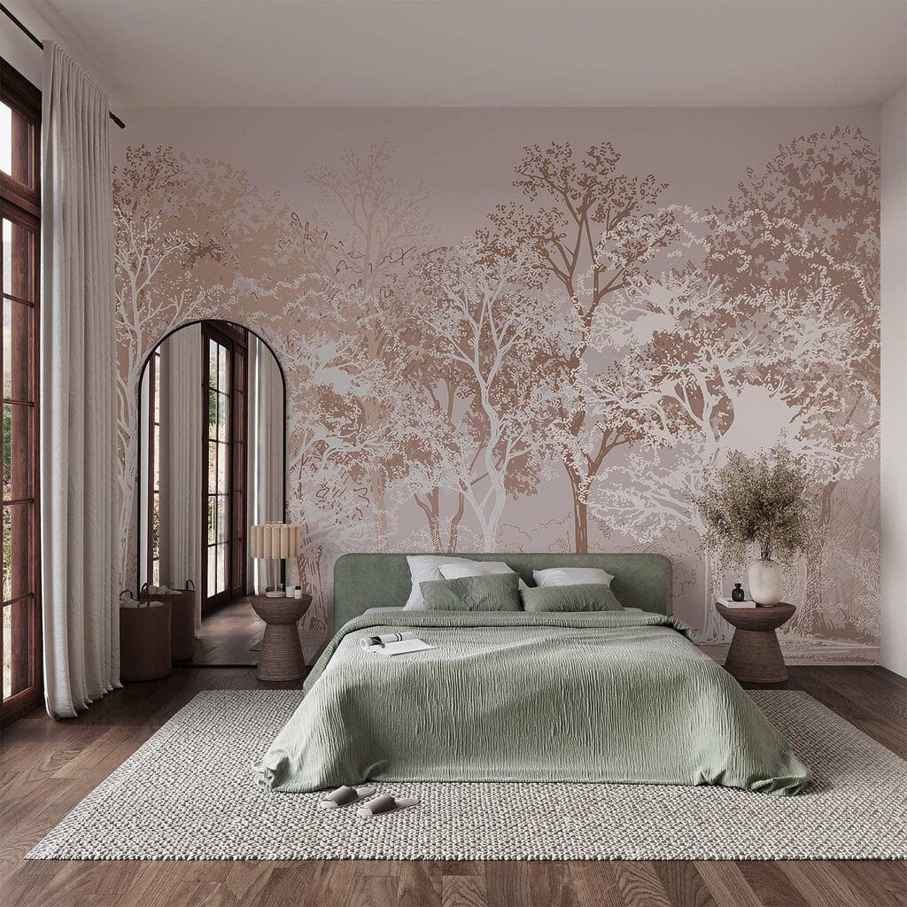 Group of trees in a forest