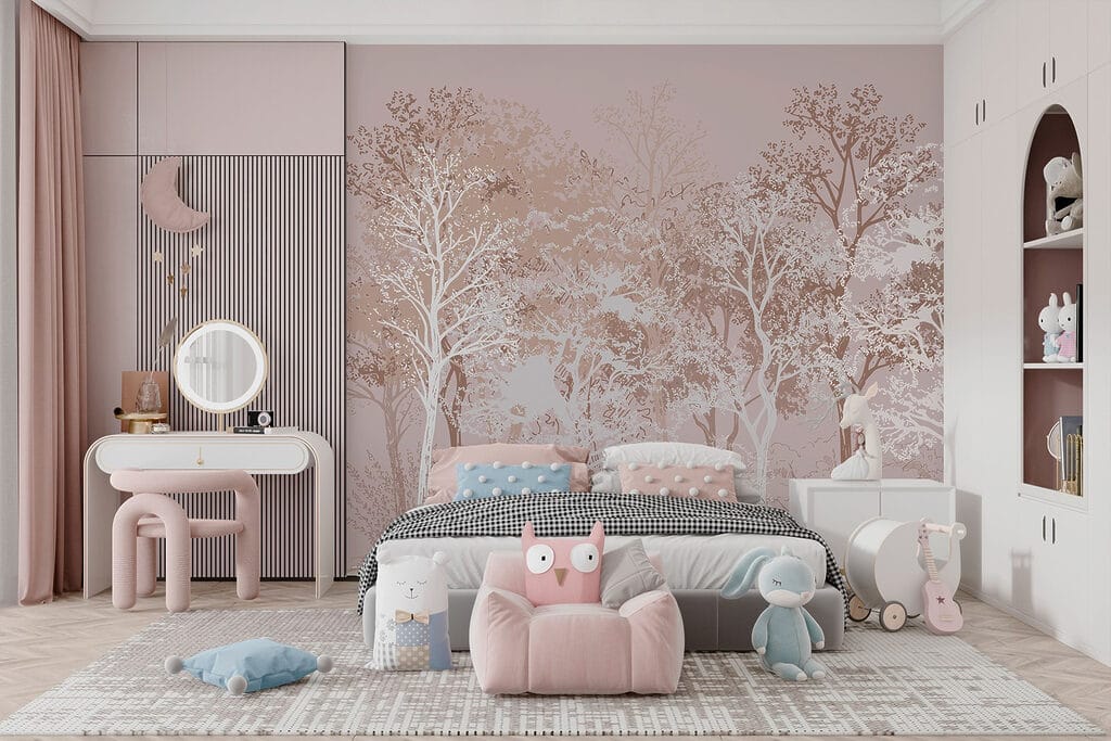 Group of trees in a forest