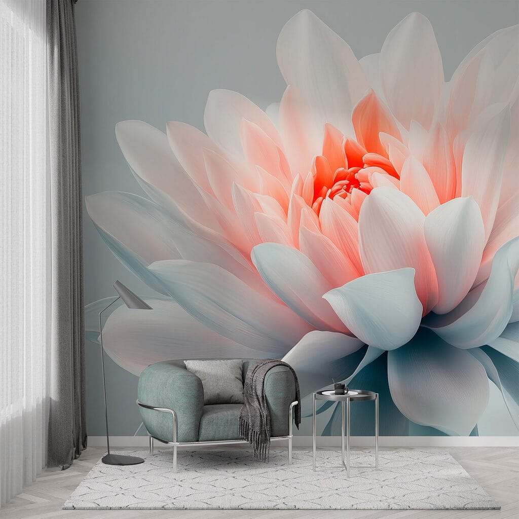 Delicate petals in soft pastel hues