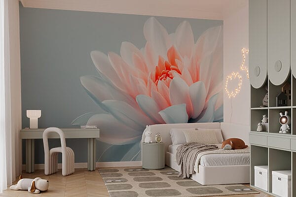 Delicate petals in soft pastel hues