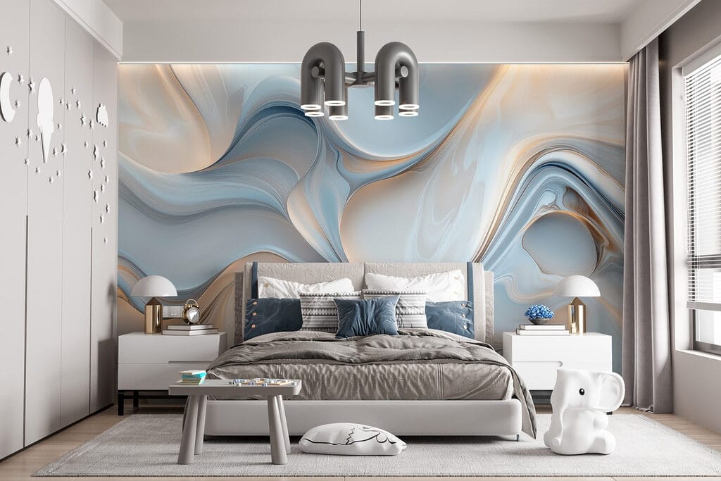 White and grey swirly background