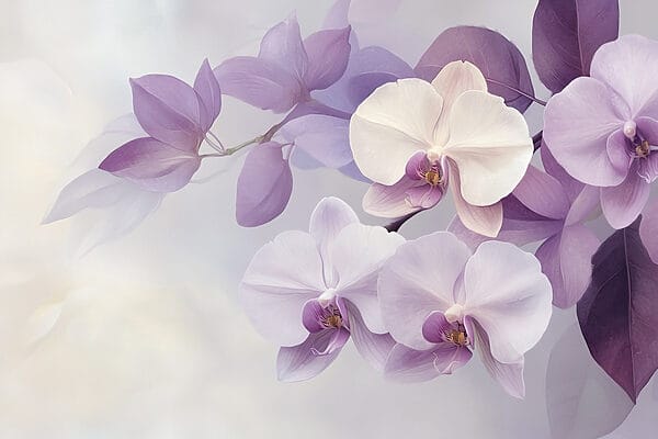 Finom orchideák lágy árnyalatokban Finom orchideák lágy árnyalatokban