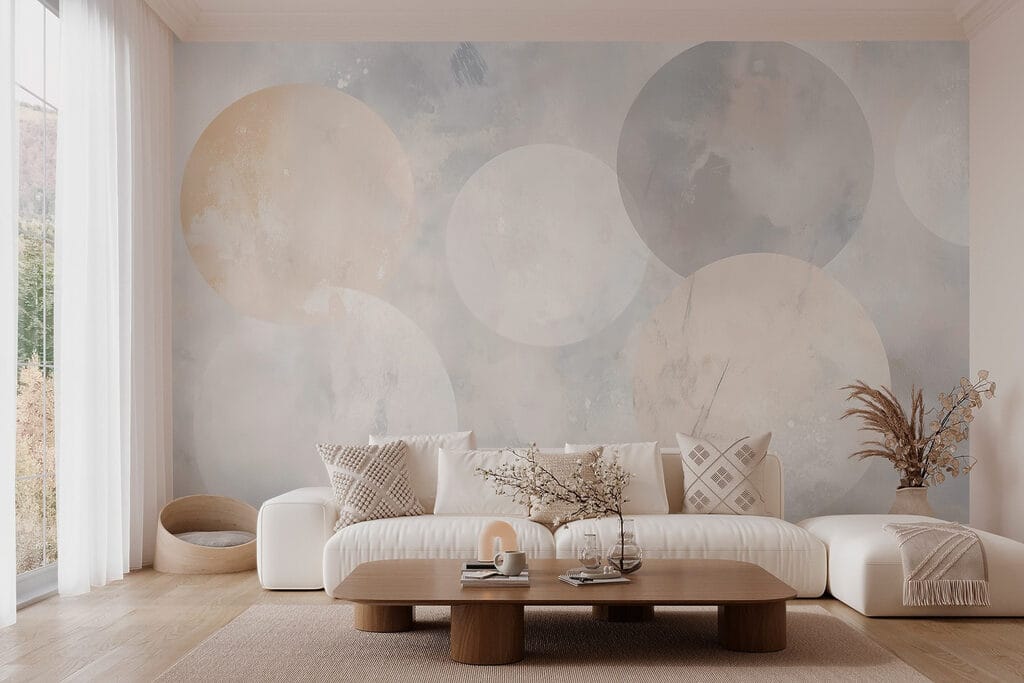 White and grey circles White and grey circles