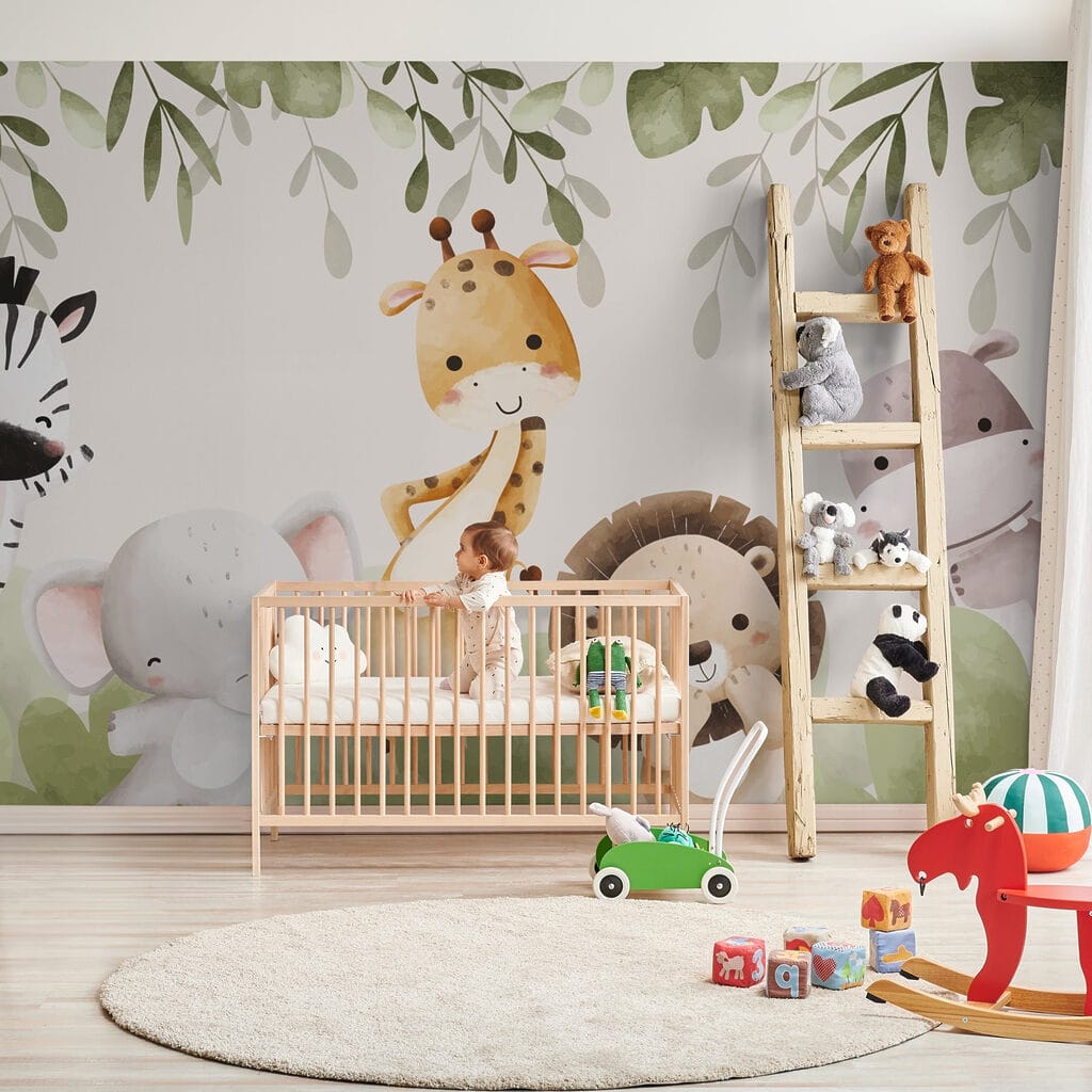 Group of animals under leaves