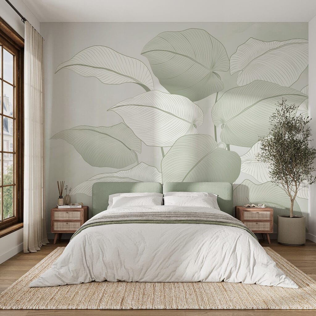 Delicate leaves in soft hues Delicate leaves in soft hues