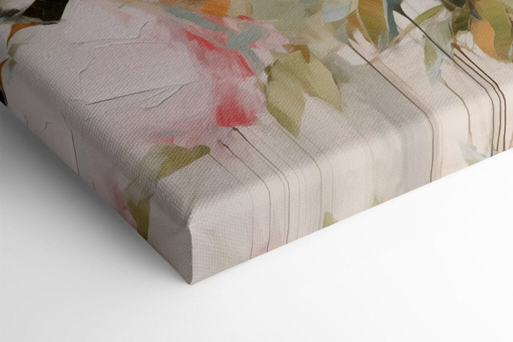 Painting of pink flowers