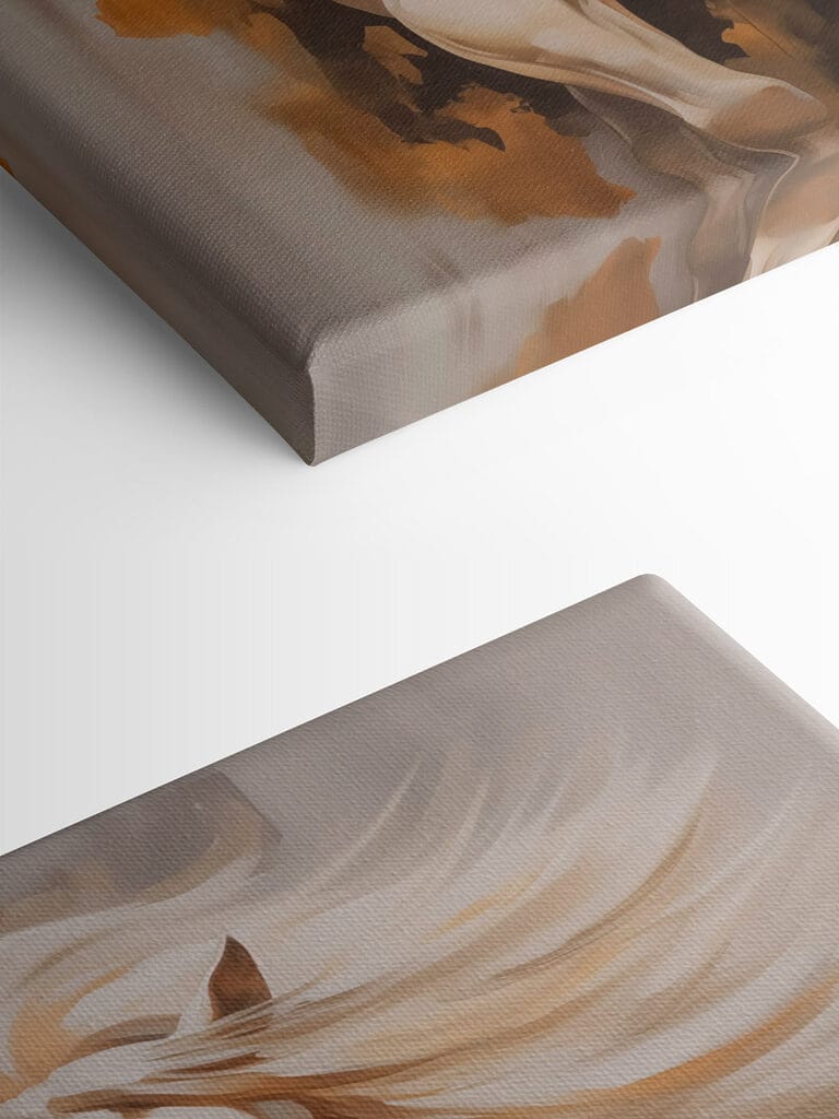 Painting of a horse with a long mane Painting of a horse with a long mane