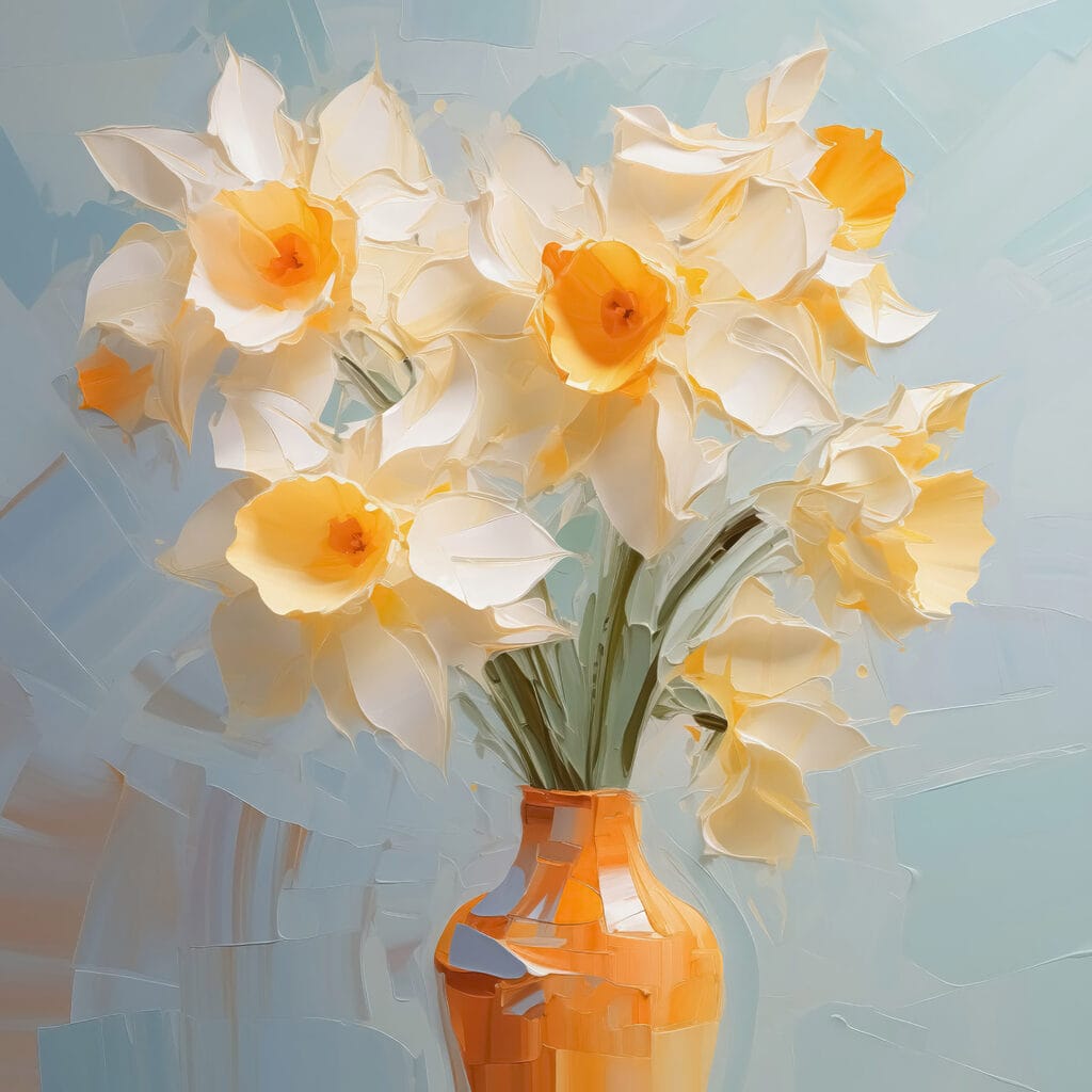 Yellow and white flowers in a vase Yellow and white flowers in a vase
