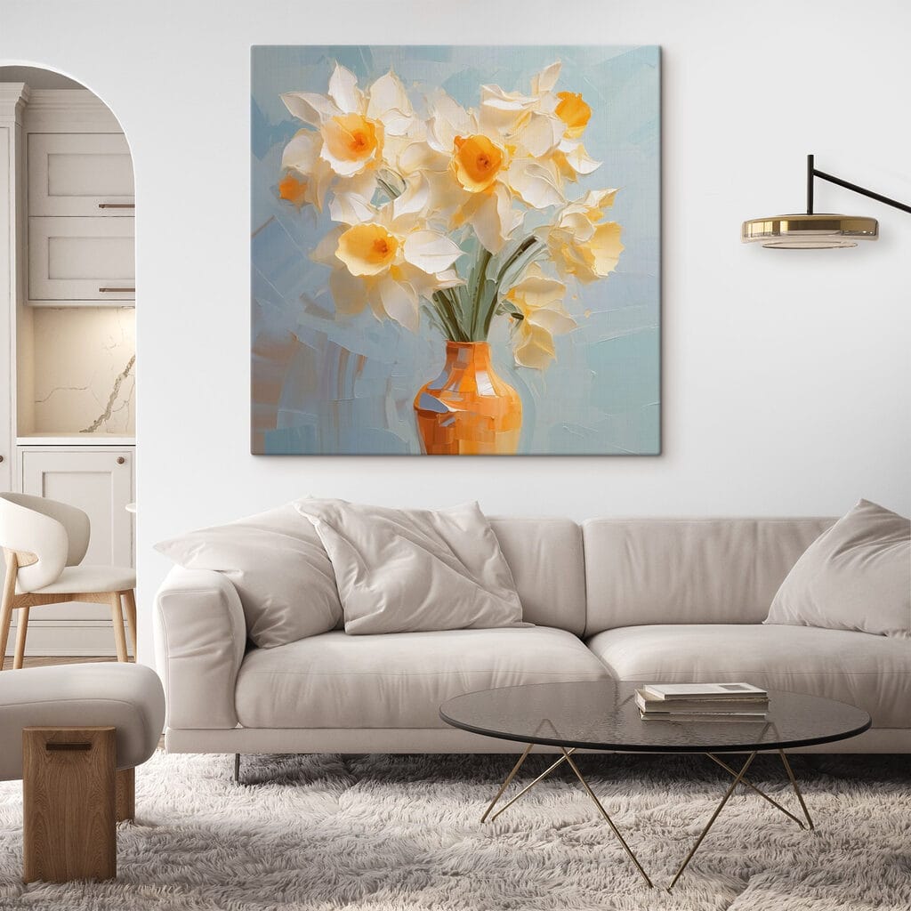 Yellow and white flowers in a vase Yellow and white flowers in a vase