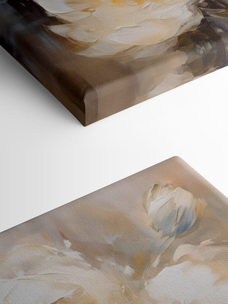 Painting of white flowers