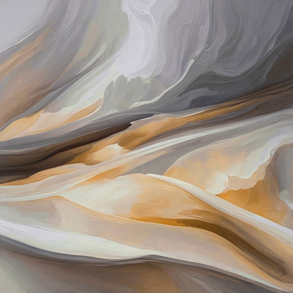 Abstract waves of soft colors