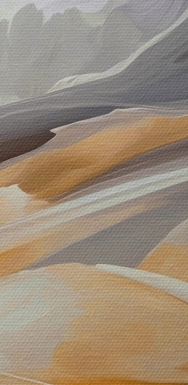 Abstract waves of soft colors