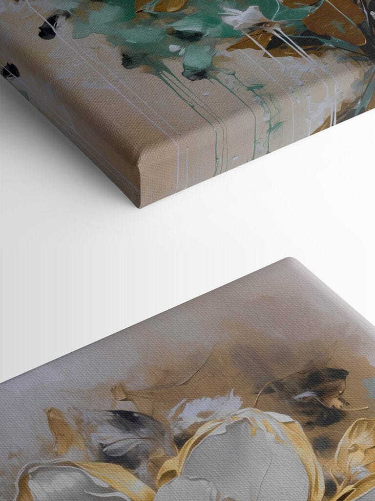 Painting of a white flower